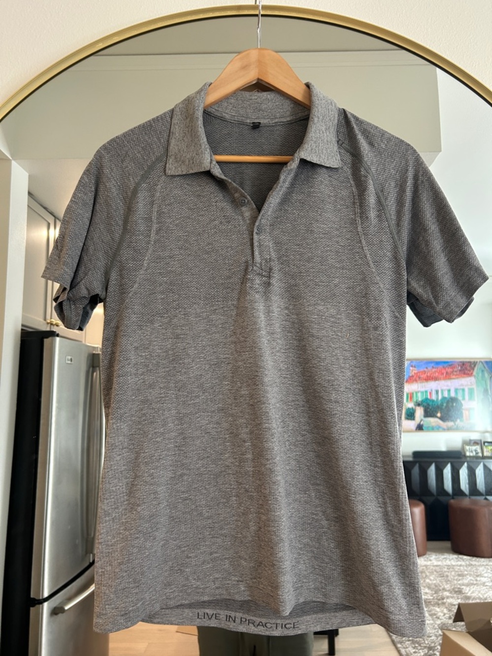 lululemon athletica Men's Heather Grey Polo